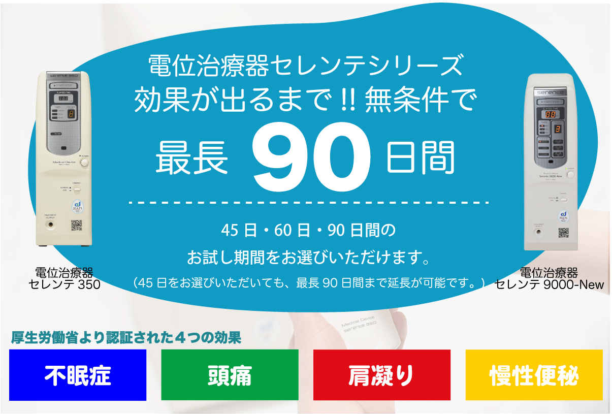 電位治療器セレンテ350・セレンテ 9000-New